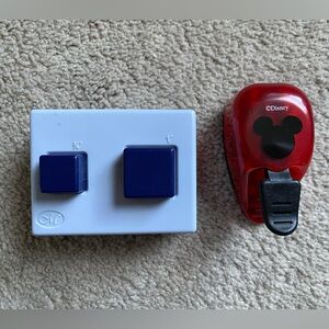 Disney Mickey Mouse Paper Punch & Creative Memories square punch